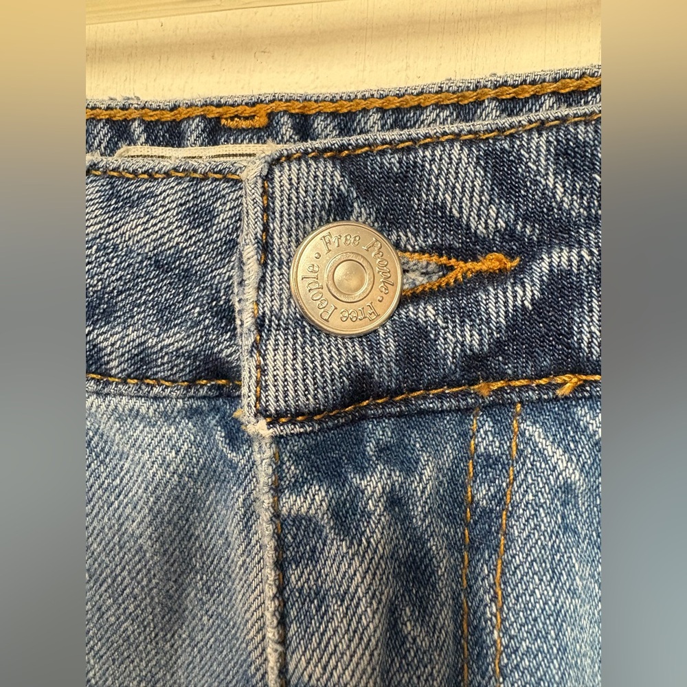 Free People Two Tone Blue Jeans size 24 - Picture 9 of 12